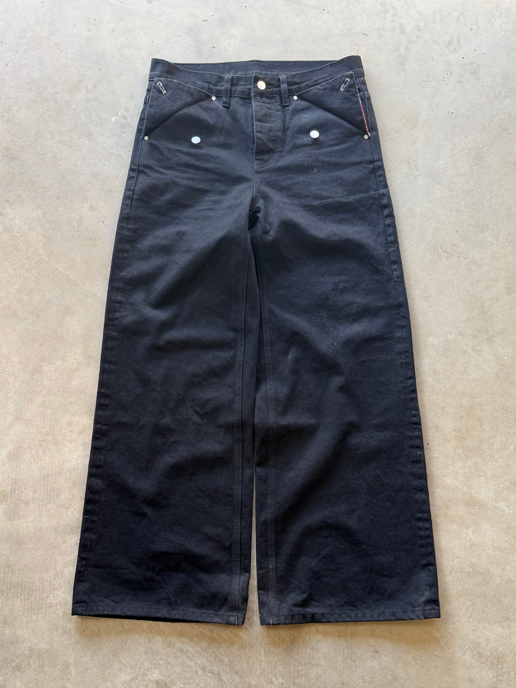 Mizu- Barrel Fit 14oz Black Fish Japanese Selvedge Denim