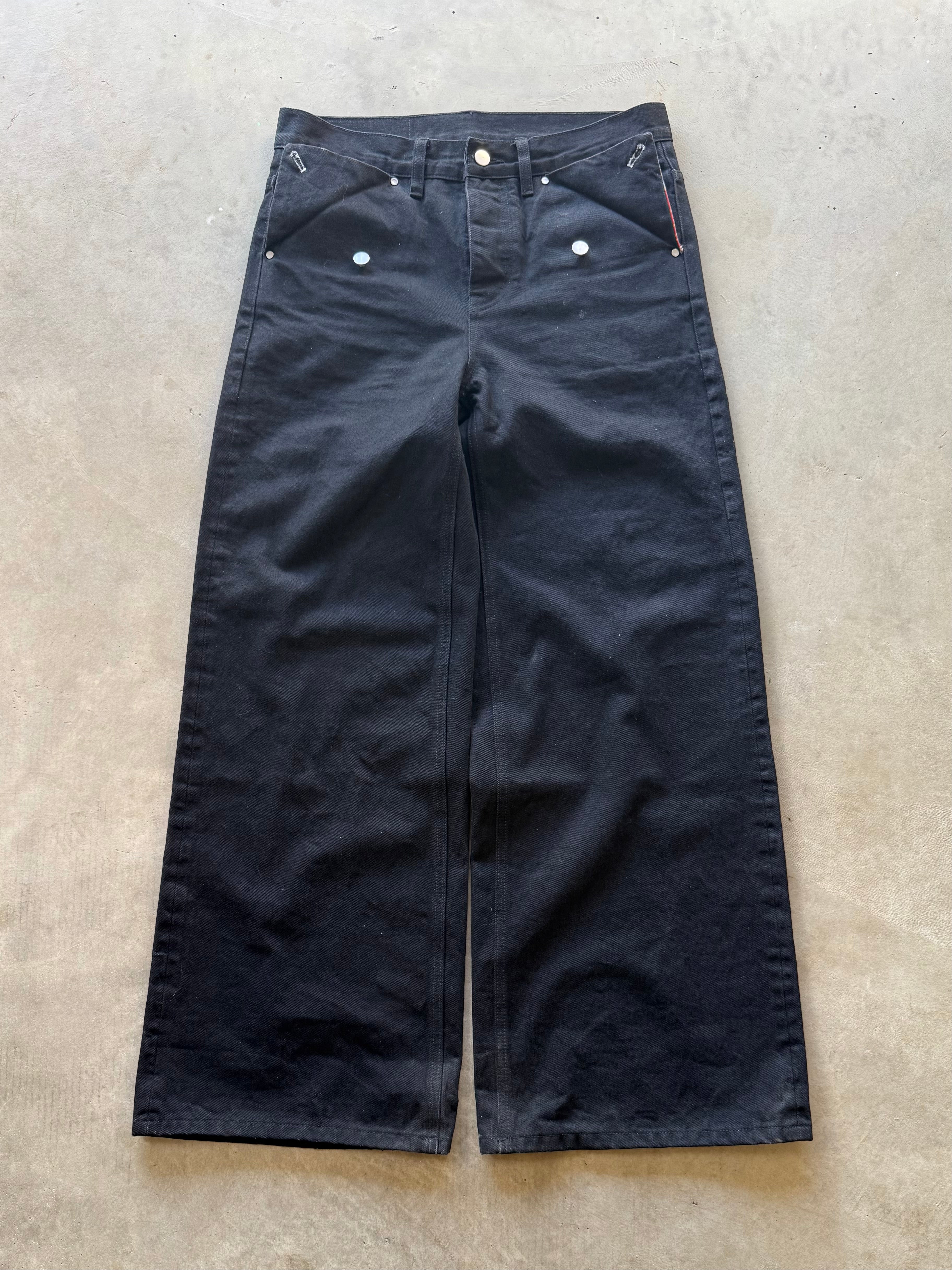 Mizu- Barrel Fit 14oz Black Fish Japanese Selvedge Denim