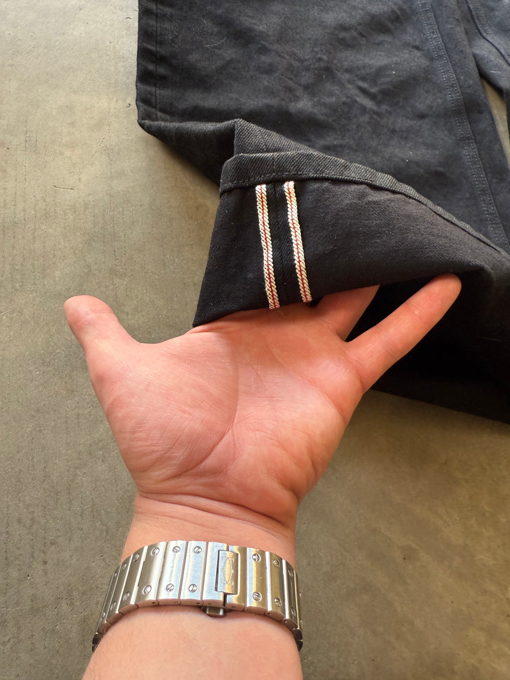 Mizu- Barrel Fit 14oz Black Fish Japanese Selvedge Denim